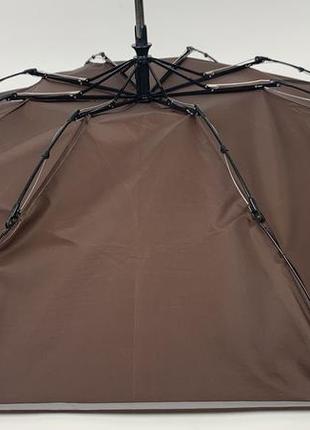 Женский зонт-автомат на 8 спиц от susino, коричневый, 06819-2 топ5 фото
