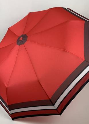 Женский складной зонт полуавтомат от flagman-thebest, красный, 0139-1 топ