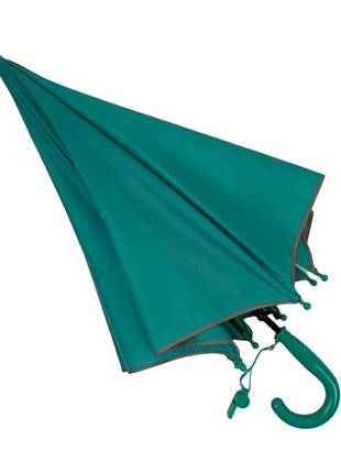 Детский зонт-трость бирюзовый от toprain, 6-12 лет, toprain0039-4 топ5 фото