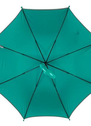 Детский зонт-трость бирюзовый от toprain, 6-12 лет, toprain0039-4 топ3 фото