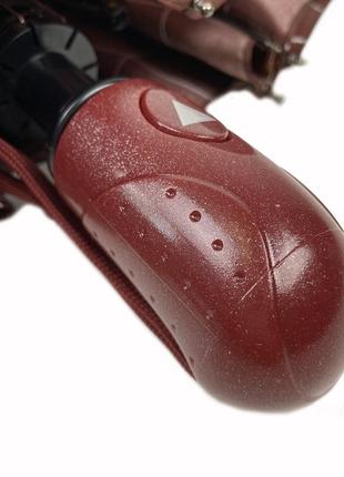 Жіноча парасолька напівавтомат toprain на 8 спиць у клітинку, червона 02023-56 фото