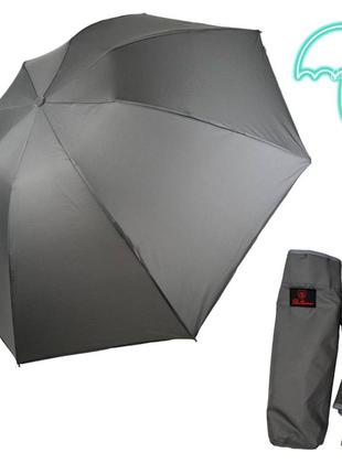 Женский складной зонт автомат зонт со светоотражающей полоской от bellissimo, серый м0626-4 топ1 фото