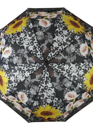 Женский зонт полуавтомат "s&l" с подсолнухами, топ3 фото