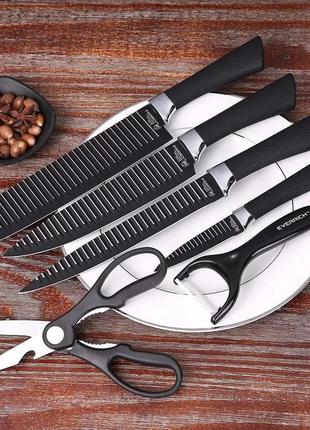 Шикарный профессиональный набор кухонных ножей из 6 предметов в подарочной коробке нож (6 in 1) топ7 фото