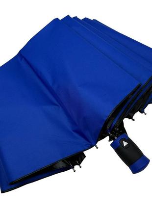 Жіноча парасолька напівавтомат на 10 спиць антивітер з принтом міст всередині від bellissimo, синій, м 0628-97 фото
