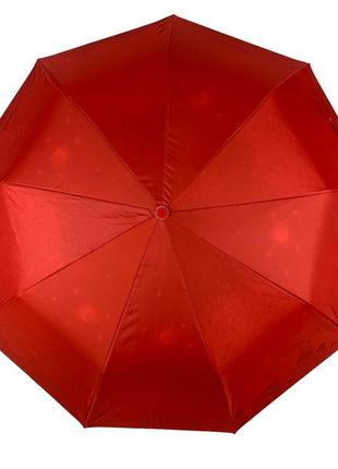 Женский зонт полуавтомат с двойной тканью bellissimo, красный, 018301s-1 топ3 фото