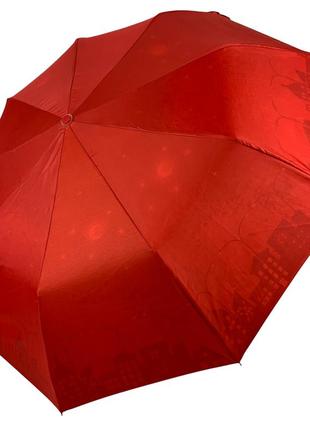 Женский зонт полуавтомат с двойной тканью bellissimo, красный, 018301s-1 топ2 фото