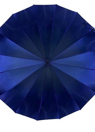 Женский зонт-трость, полуавтомат от toprain, синий (хамелеон), 01002-1 топ3 фото