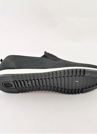 Чоловічі мокасини літні сіточка чорні туфлі (розміри: 40,41,42,43) відео огляд — 12-15 фото