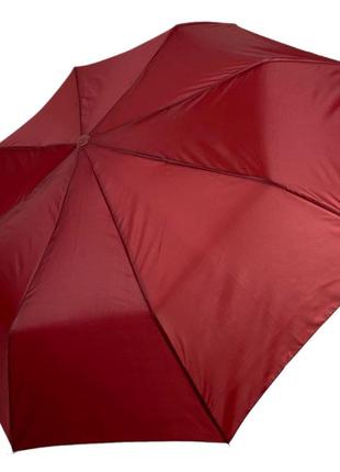 Женский зонт полуавтомат на 8 спиц от sl, бордовый, 0310s-6 топ