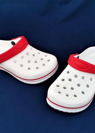 Женские тапочки croc$ белые кроксы шлёпки сланцы (размеры: 41) топ8 фото