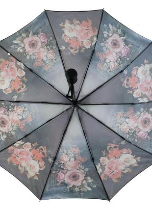 Женский зонт полуавтомат "s&l" с розами, топ4 фото