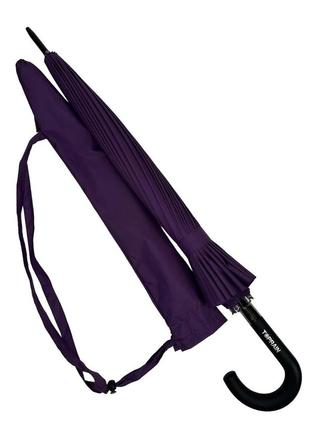 Однотонна механічна парасоля-тростина на 24 спиці від toprain, фіолетовий, n 0609-62 фото