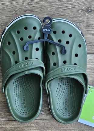 Кроксы цвета хаки тапочки croc$ шлёпанцы мужские женские зелёные (размеры: 39,40,41,42,43) топ10 фото