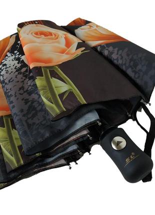 Женский зонт полуавтомат "s&l", цветочный принт, топ6 фото