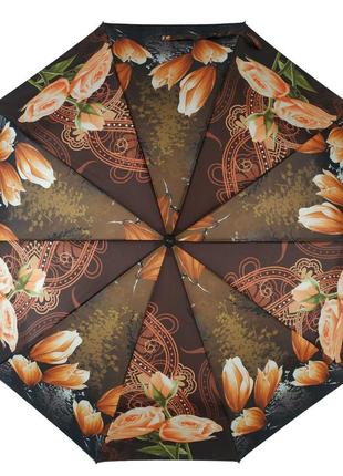 Женский зонт полуавтомат "s&l", цветочный принт, топ3 фото