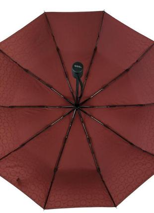 Автоматична парасоля три слони на 10 спиць, бордовий колір, 0333-34 фото