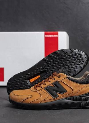 Кроссовки кожаные мужские, осенние кроссовки new balance под джинсы для мужчин *n34/4*3 фото