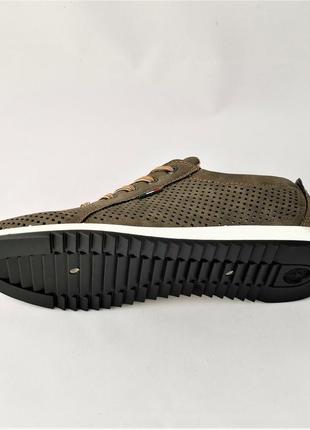 Мужские мокасины летние кроссовки сеточка коричневые (размеры: 40,41,42) видео обзор - 08-5 топ4 фото
