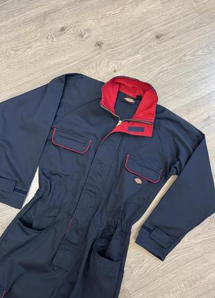 Унисекс синий комбинезон dickies redhawk boilersuit with zip front navy