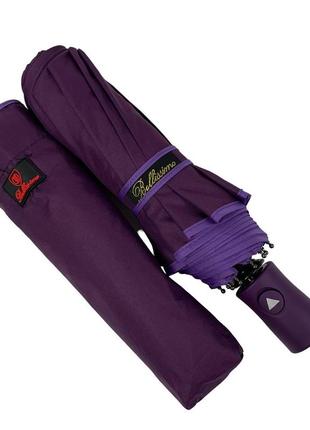 Жіноча парасоля напівавтомат від bellissimo на 10 спиць, однотонний, фіолетовий, 019307-66 фото