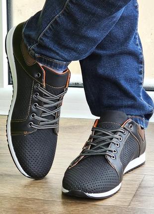 Мужские мокасины летние кроссовки сеточка черные (размеры: 40,41,42,43,44,45) видео обзор - 14-1 топ7 фото
