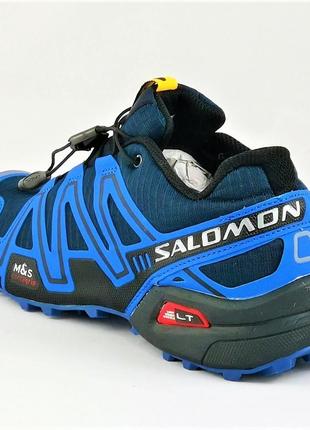 Кроссовки salomon speedcross 3 синие мужские саломон голубые (размеры: 41,44) видео обзор - 10 топ7 фото