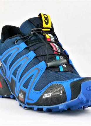 Кроссовки salomon speedcross 3 синие мужские саломон голубые (размеры: 41,44) видео обзор - 10 топ4 фото