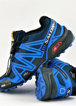 Кроссовки salomon speedcross 3 синие мужские саломон голубые (размеры: 41,44) видео обзор - 10 топ8 фото