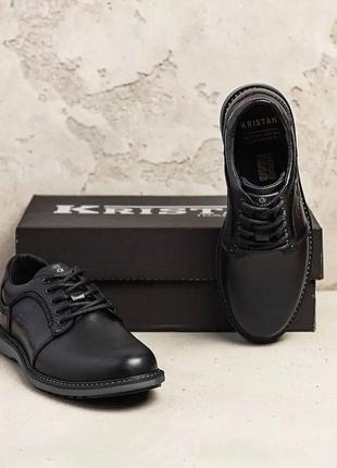 Туфли мужские классические, черные кожаные туфли из натуральной кожи *114 ч*5 фото