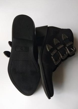 🔴sale🔴 боти чорні з пряжками, ботинки черные, uncle boots truffle collection, 385 фото