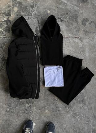 Комплект куртка infinity черная + костюм черный base2 фото