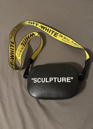 Сумка кросс боди off white