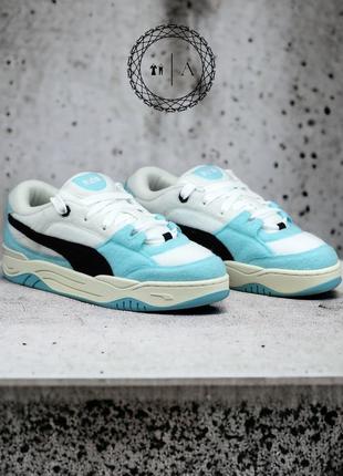 Puma 180 felt team aqua white blue 393221-02 чоловічі кросівки