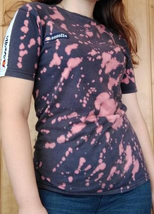 Оригинальная тай-дай футболка ellesse с лампасами