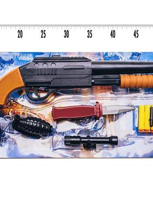 Іграшковий дробовик "berno" з м'якими патронами golden gun 920gg
