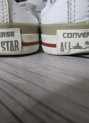 Шкіряні кеди converse all star4 фото