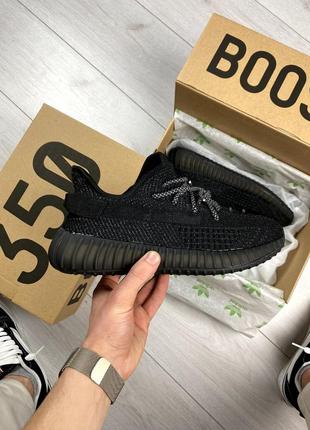 Adidas yeezy boost 350 black рефлектив3 фото