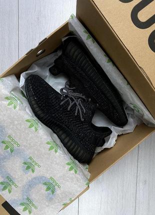 Adidas yeezy boost 350 black рефлектив2 фото