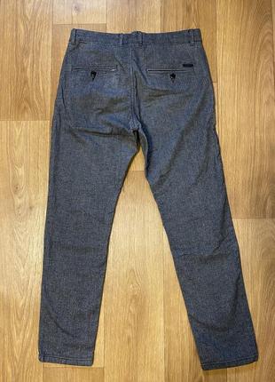 Брюки jack&jones классические мужские зауженные штаны узкие h&m topman c&a zara5 фото