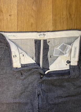 Брюки jack&jones класичні чоловічі завужені штани вузькі h&m topman c&a zara4 фото