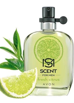 Туалетна вода avon scent for men crispy fresh citrus для нього, 30мл.2 фото