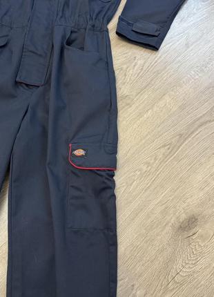 Унисекс синий комбинезон dickies redhawk boilersuit with zip front navy4 фото