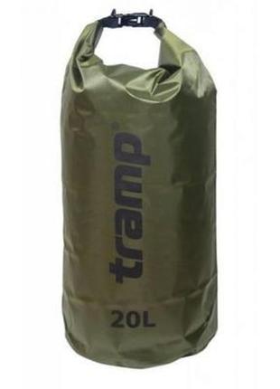 Гермомешок tramp pvc diamond rip-stop оливковый 20л (tra-113-olive) - топ продаж!