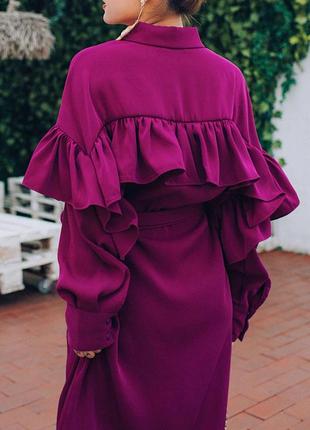 Шикарне плаття в яскравому кольорі2 фото