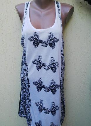 Платье-майка,блуза,туника с кружевом по спинке,хлопок