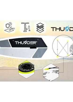 Надувна sup дошка thunder planet 320 см з веслом lime10 фото