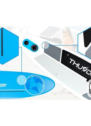 Надувна sup дошка thunder planet 320 см з веслом blue3 фото