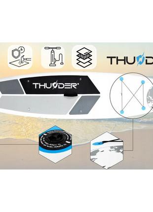 Надувна sup дошка thunder planet 320 см з веслом blue6 фото