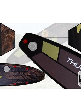 Надувна sup дошка thunder wood 320 см з веслом7 фото